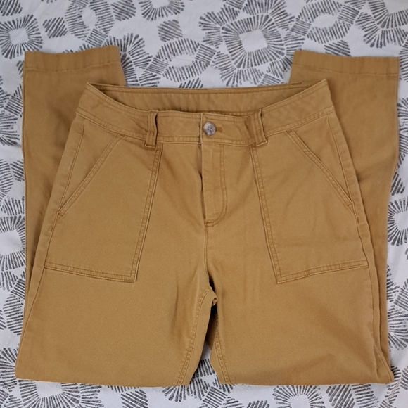 Eddie Bauer Cotton Cargo Tan Khaki Pants Sz6 - Picture 1 of 12
